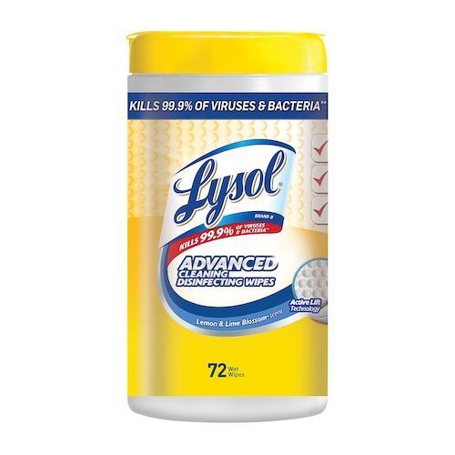 Lysol Disinfecting Wipes Lemon & Lime Blossom x72